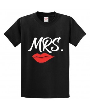 Mrs With Lips Classic Kids and Adults T-Shirt For Women